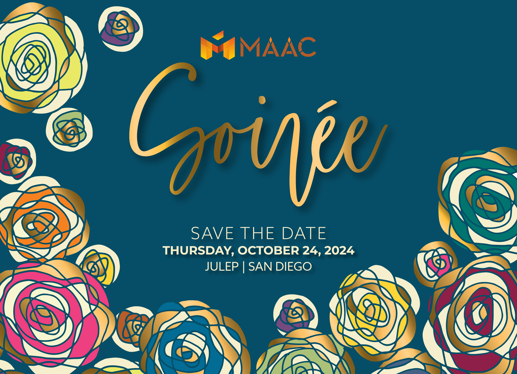 MAAC Soiree 2024 Save the Date flyer
